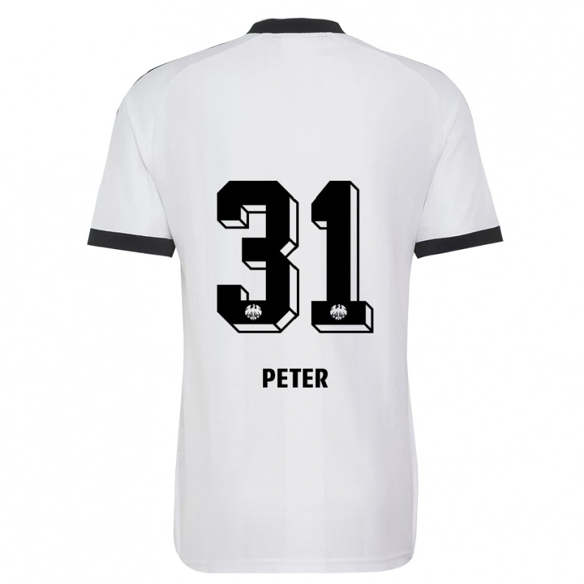 Danxen Donna Maglia Henrik Peter #31 Bianco Nero Kit Gara Away 2026/27 Maglietta