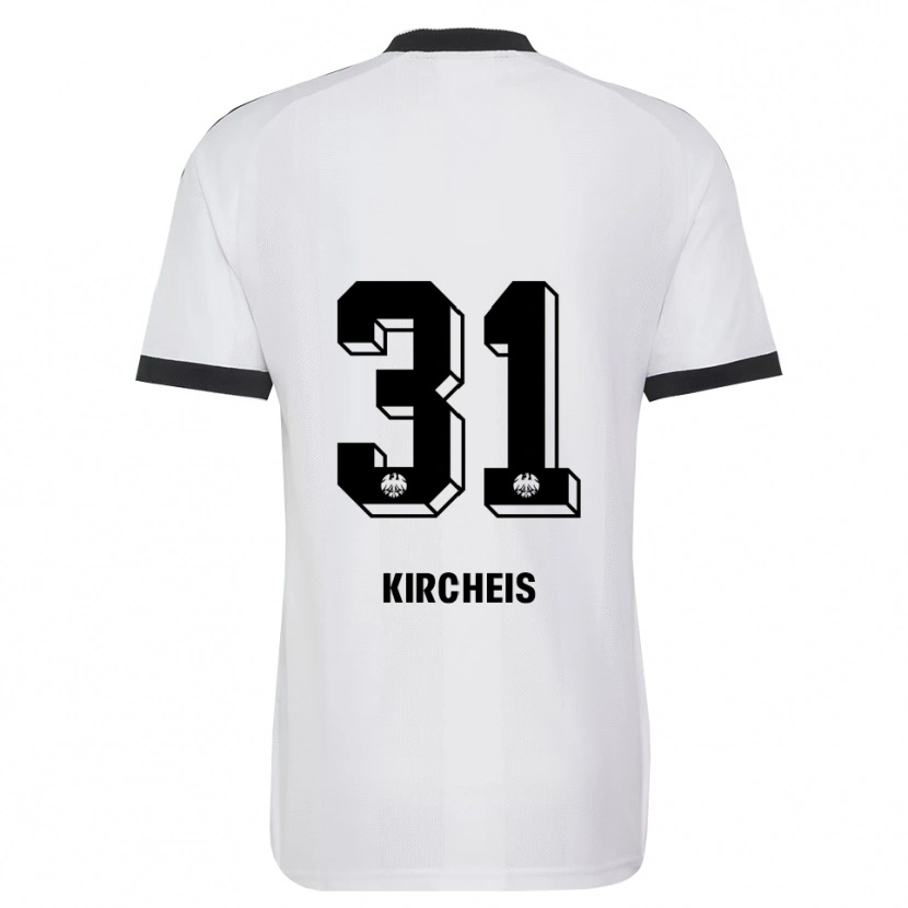 Danxen Donna Maglia Ole Kircheis #31 Bianco Nero Kit Gara Away 2026/27 Maglietta