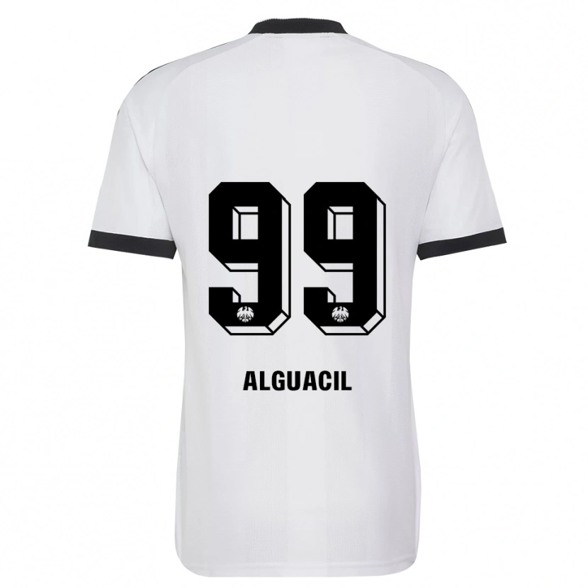 Danxen Donna Maglia Ainhoa Alguacil #99 Bianco Nero Kit Gara Away 2026/27 Maglietta