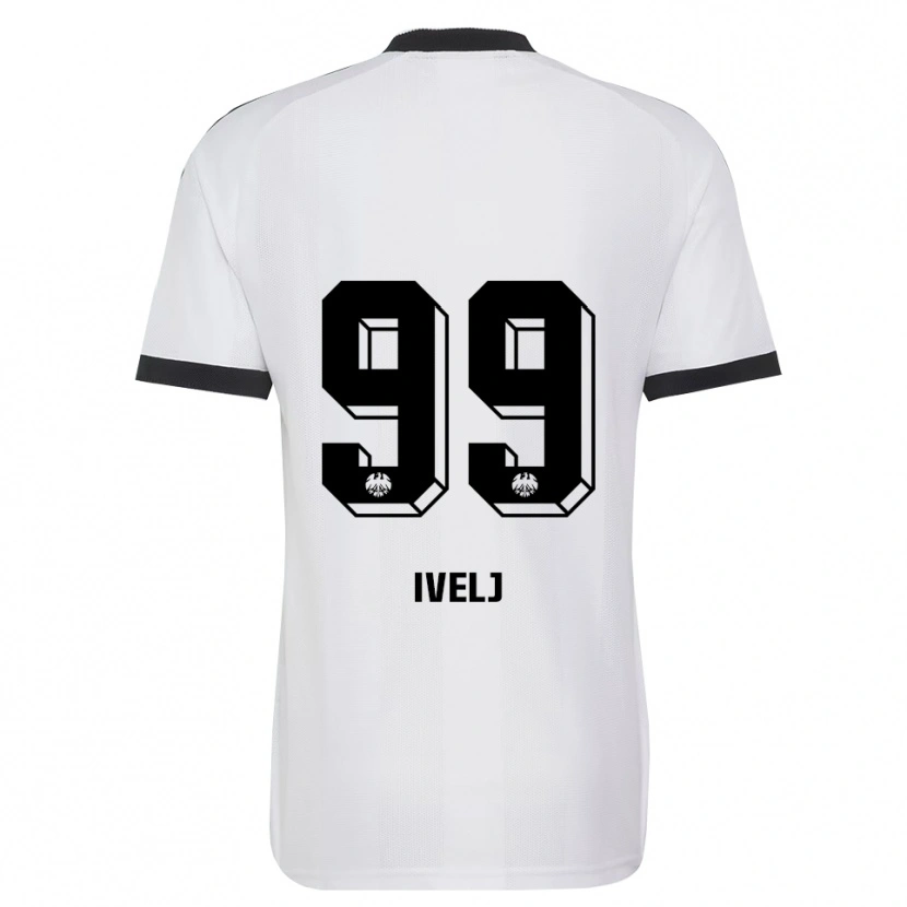 Danxen Donna Maglia Noemi Ivelj #99 Bianco Nero Kit Gara Away 2026/27 Maglietta