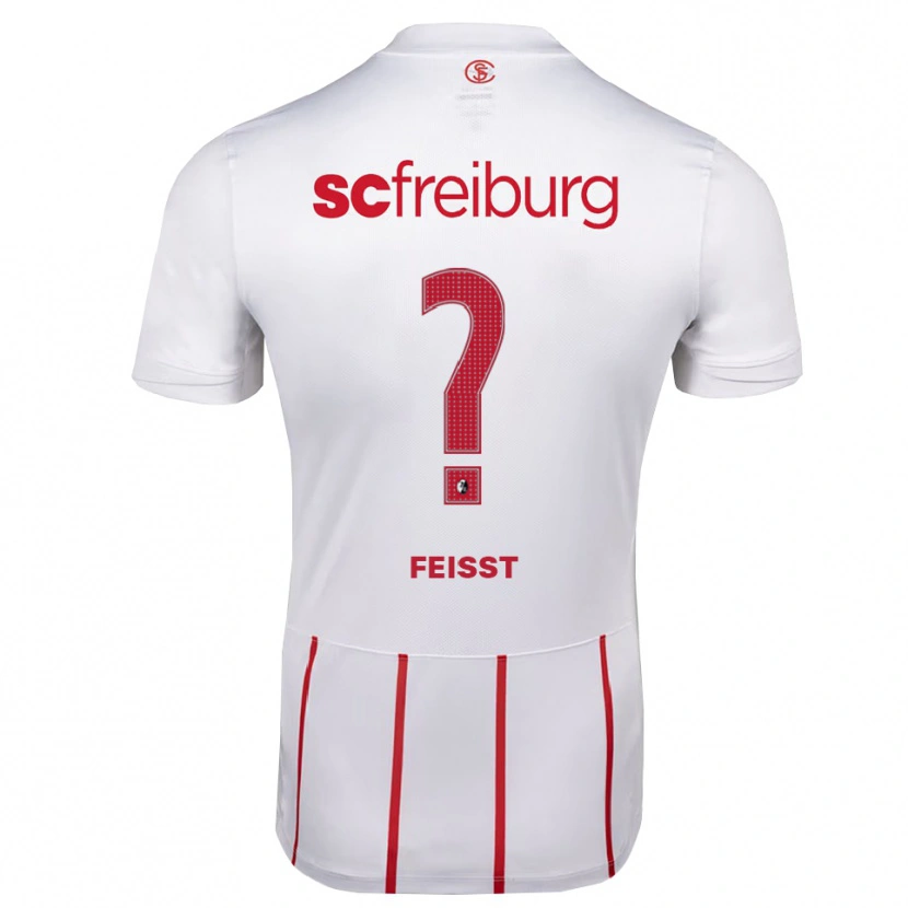 Danxen Donna Maglia Gian-Luca Feißt #0 Bianco Rosso Giallo Kit Gara Away 2026/27 Maglietta