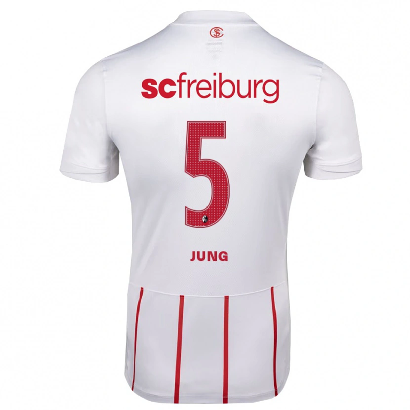 Danxen Donna Maglia Anthony Jung #5 Bianco Rosso Giallo Kit Gara Away 2026/27 Maglietta