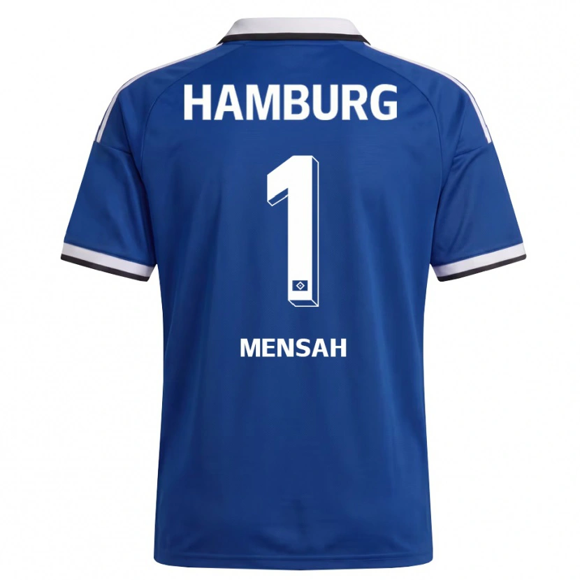 Danxen Donna Maglia Steven Mensah #1 Bianco Blu Kit Gara Away 2026/27 Maglietta