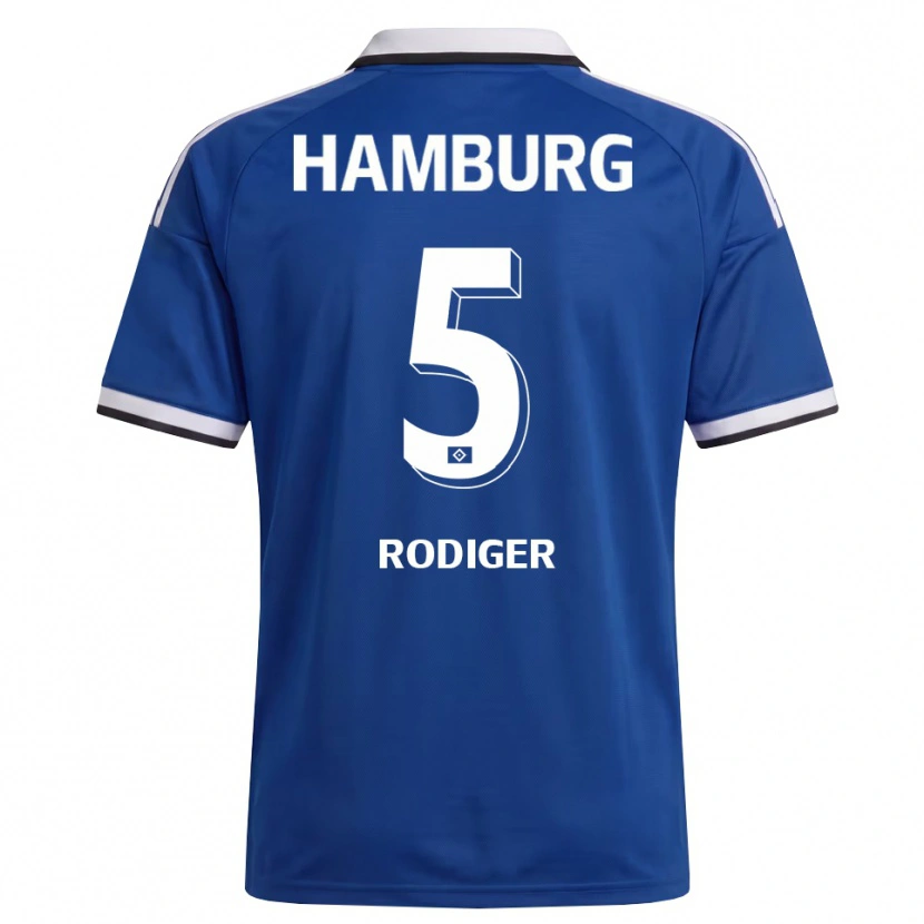 Danxen Donna Maglia Philipp Rödiger #5 Bianco Blu Kit Gara Away 2026/27 Maglietta