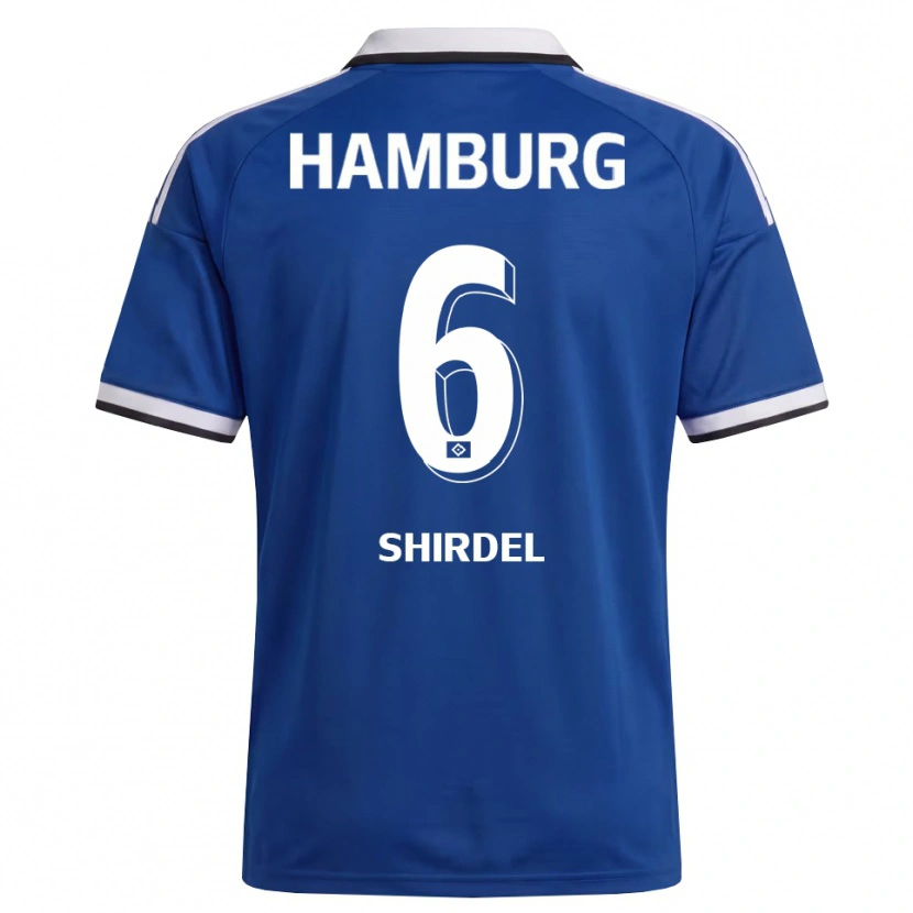 Danxen Donna Maglia Gabriel Shirdel #6 Bianco Blu Kit Gara Away 2026/27 Maglietta