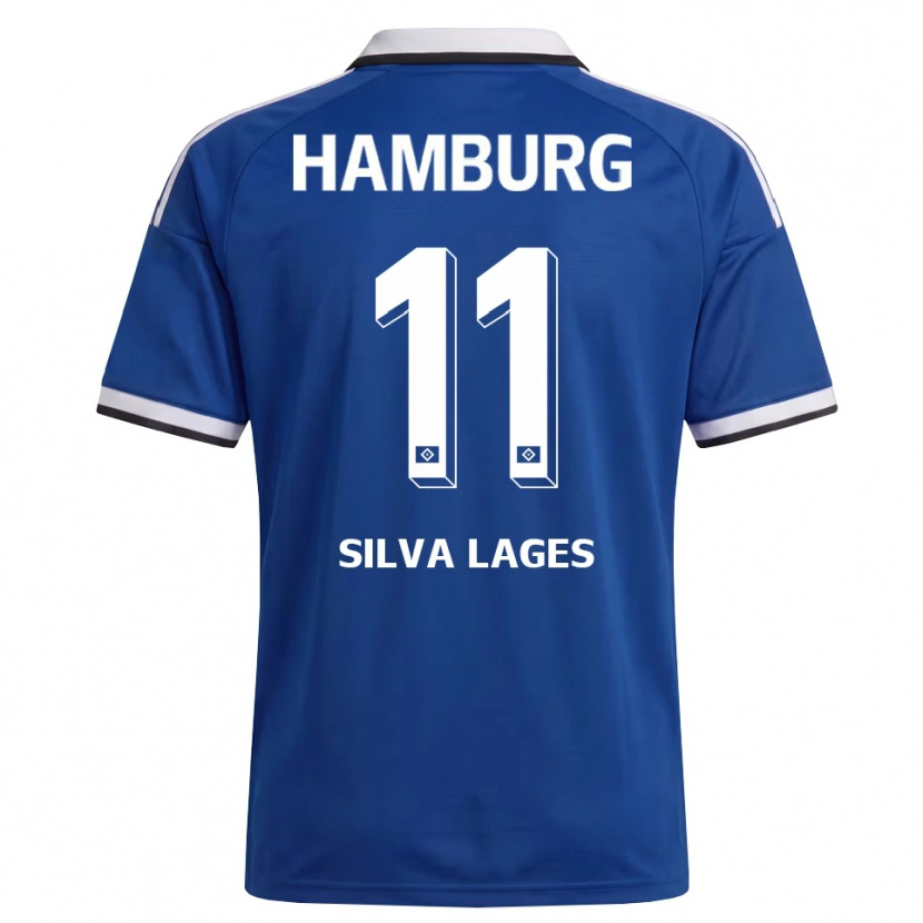 Danxen Donna Maglia Martim Silva Lages #11 Bianco Blu Kit Gara Away 2026/27 Maglietta