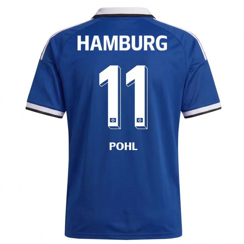 Danxen Donna Maglia Jannik Pohl #11 Bianco Blu Kit Gara Away 2026/27 Maglietta