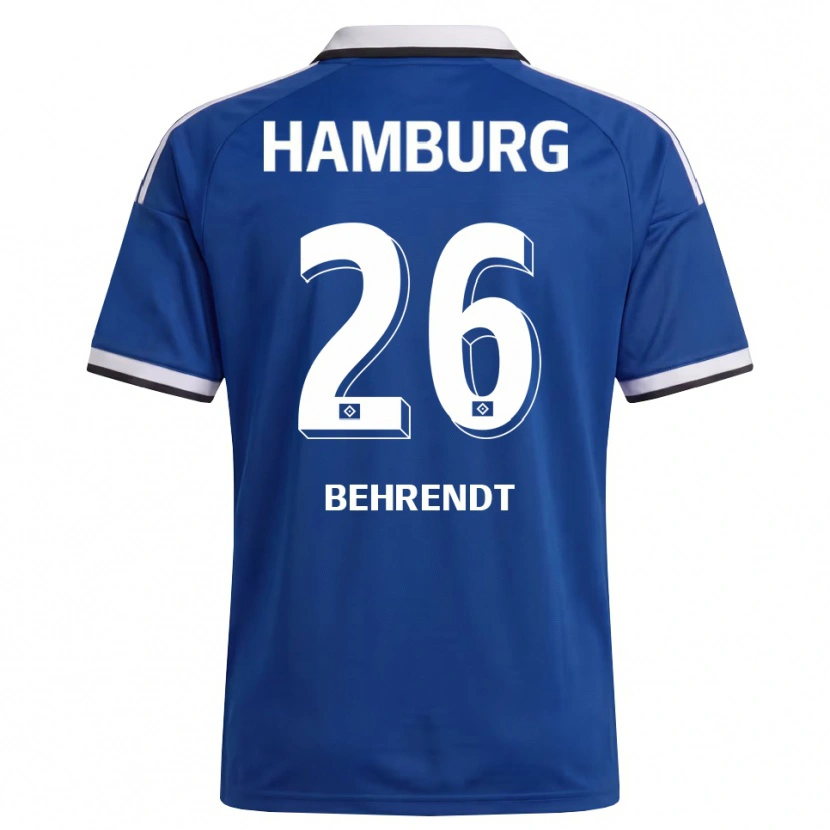 Danxen Donna Maglia Marlon Behrendt #26 Bianco Blu Kit Gara Away 2026/27 Maglietta