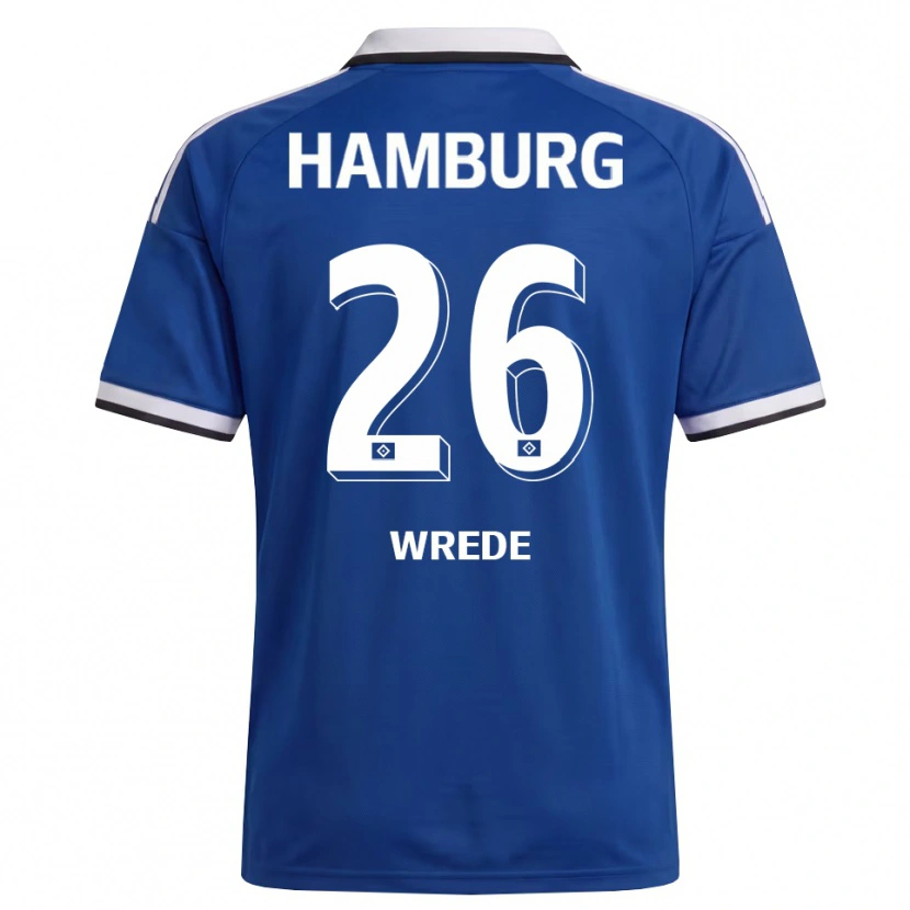 Danxen Donna Maglia Jonna Wrede #26 Bianco Blu Kit Gara Away 2026/27 Maglietta