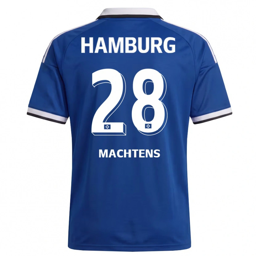 Danxen Donna Maglia Pauline Machtens #28 Bianco Blu Kit Gara Away 2026/27 Maglietta