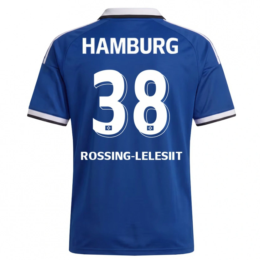 Danxen Donna Maglia Alexander Røssing-Lelesiit #38 Bianco Blu Kit Gara Away 2026/27 Maglietta