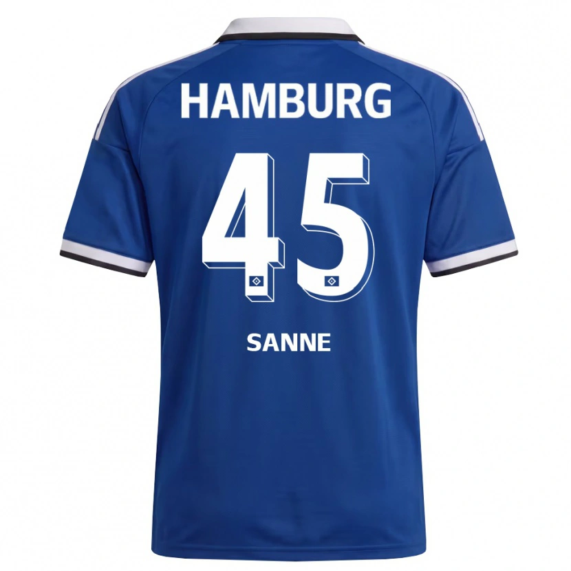 Danxen Donna Maglia Tom Sanne #45 Bianco Blu Kit Gara Away 2026/27 Maglietta