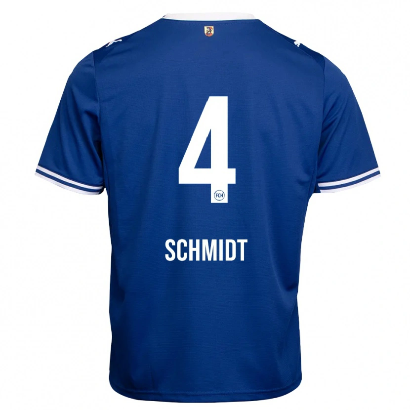 Danxen Donna Maglia Luke Schmidt #4 Blu Reale Bianco Kit Gara Away 2026/27 Maglietta