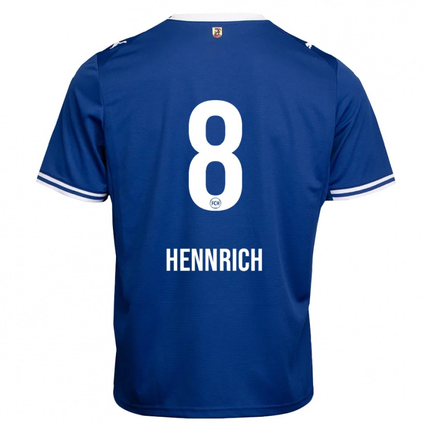Danxen Donna Maglia Paul Hennrich #8 Blu Reale Bianco Kit Gara Away 2026/27 Maglietta