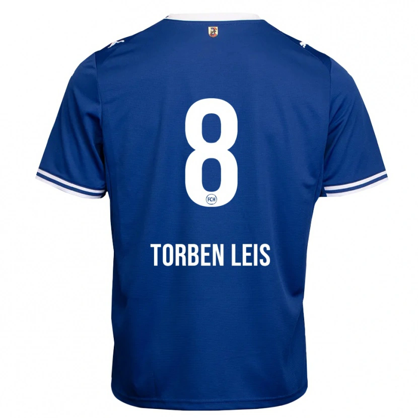Danxen Donna Maglia Torben Leis #8 Blu Reale Bianco Kit Gara Away 2026/27 Maglietta