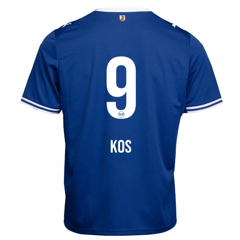 Danxen Donna Maglia Maximilian Kos #9 Blu Reale Bianco Kit Gara Away 2026/27 Maglietta