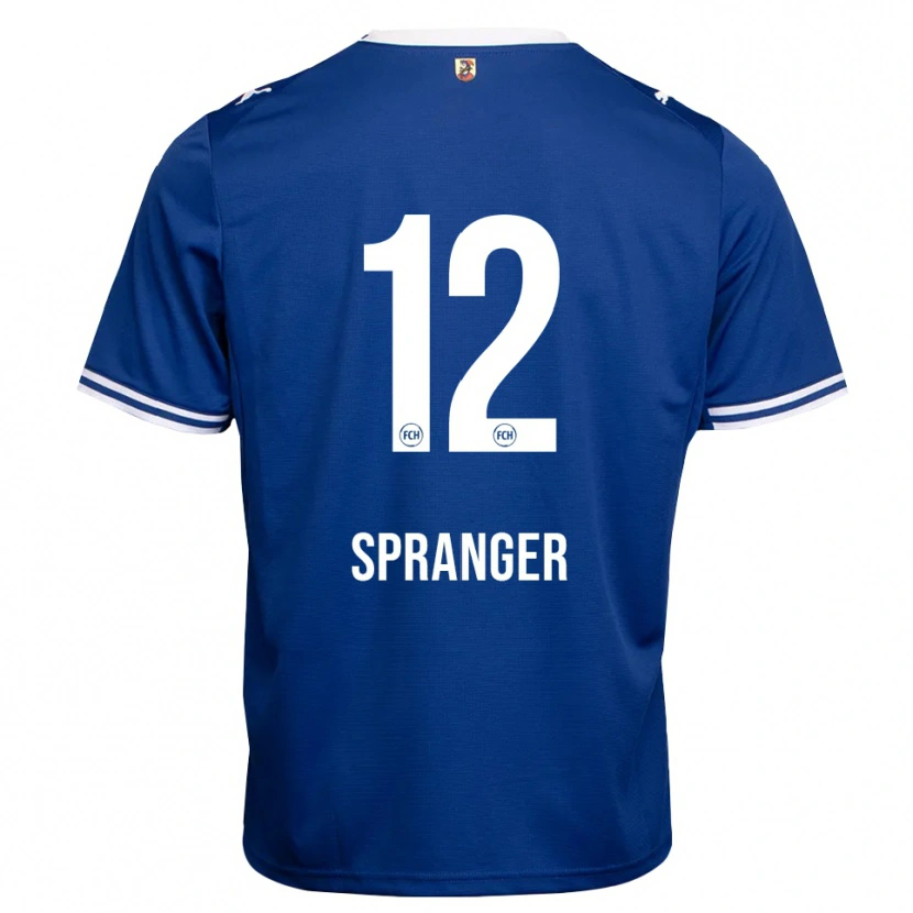 Danxen Donna Maglia Luke Spranger #12 Blu Reale Bianco Kit Gara Away 2026/27 Maglietta