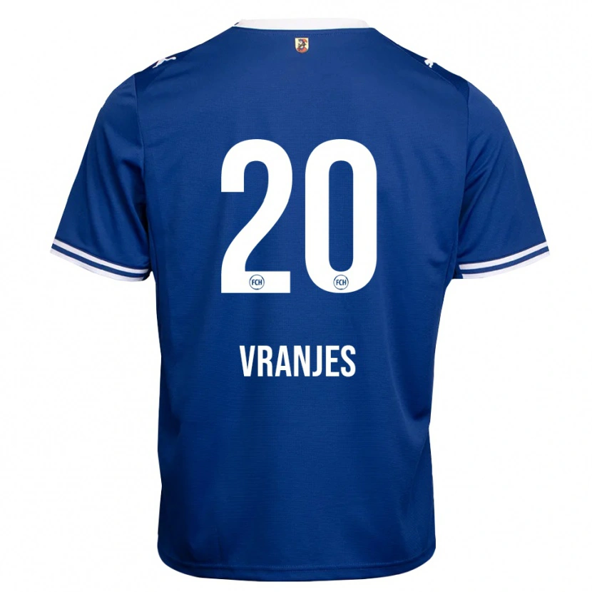 Danxen Donna Maglia Rafael Vranjes #20 Blu Reale Bianco Kit Gara Away 2026/27 Maglietta