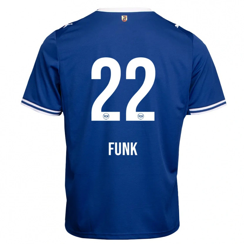 Danxen Donna Maglia Sebastian Funk #22 Blu Reale Bianco Kit Gara Away 2026/27 Maglietta