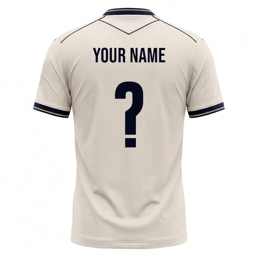 Danxen Donna Maglia Il Tuo Nome #0 Bianco Avorio Blu Inchiostro Kit Gara Away 2026/27 Maglietta
