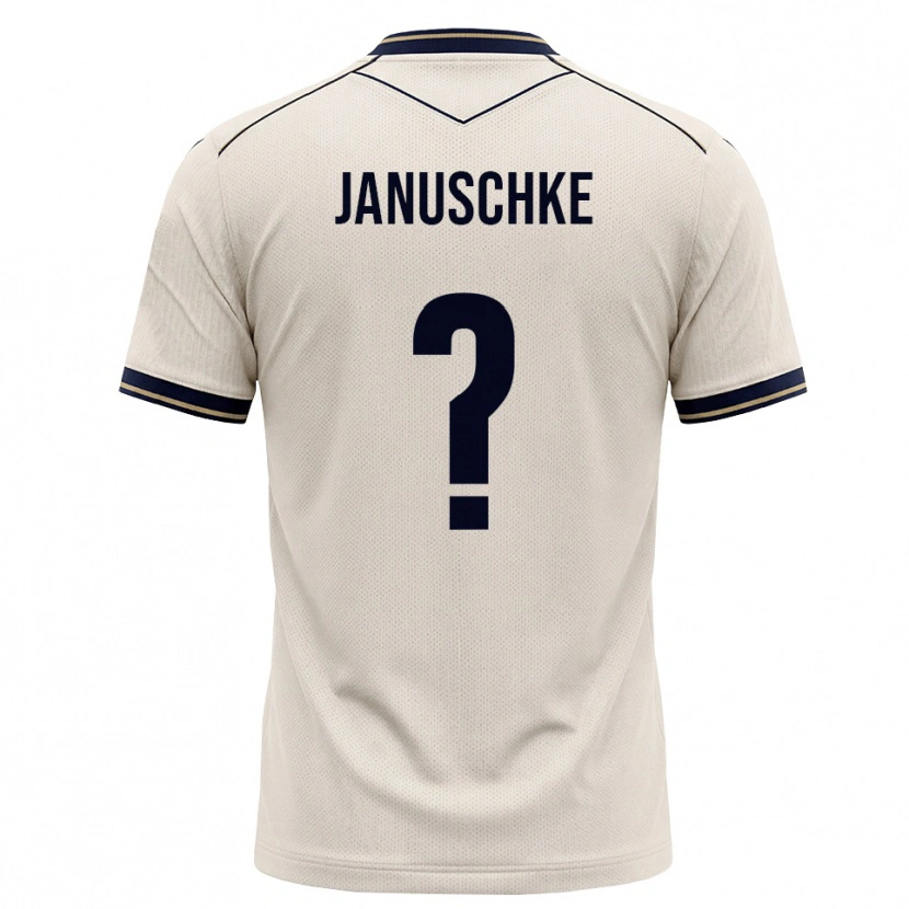 Danxen Donna Maglia Tim Januschke #0 Bianco Avorio Blu Inchiostro Kit Gara Away 2026/27 Maglietta