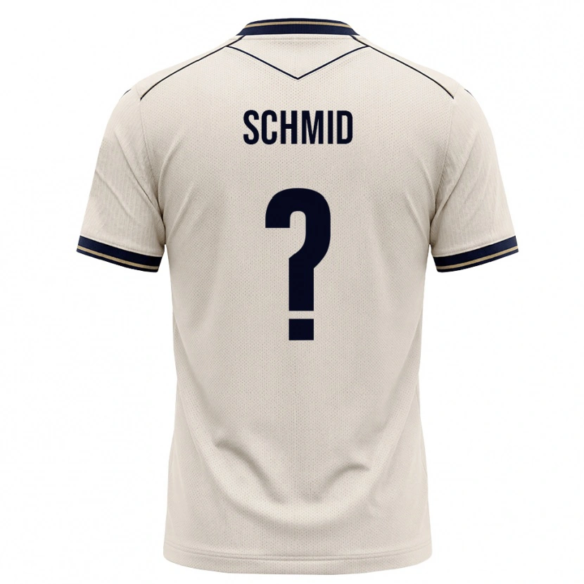 Danxen Donna Maglia Juliane Schmid #0 Bianco Avorio Blu Inchiostro Kit Gara Away 2026/27 Maglietta