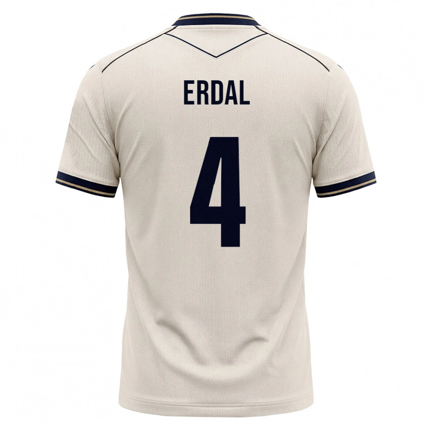 Danxen Donna Maglia İzzet Erdal #4 Bianco Avorio Blu Inchiostro Kit Gara Away 2026/27 Maglietta