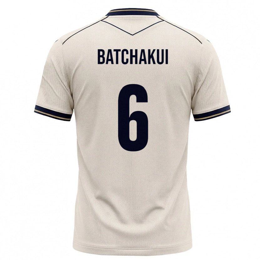Danxen Donna Maglia Kylian Batchakui #6 Bianco Avorio Blu Inchiostro Kit Gara Away 2026/27 Maglietta