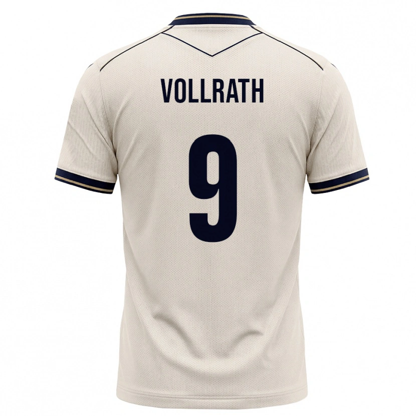 Danxen Donna Maglia Lucas Vollrath #9 Bianco Avorio Blu Inchiostro Kit Gara Away 2026/27 Maglietta