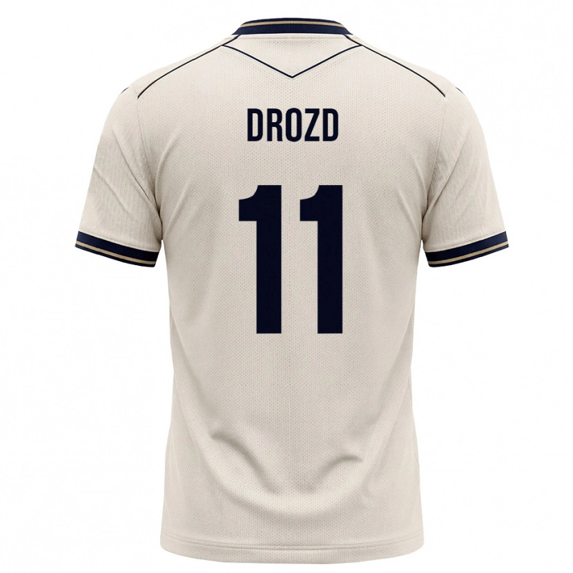 Danxen Donna Maglia Nikita Drozd #11 Bianco Avorio Blu Inchiostro Kit Gara Away 2026/27 Maglietta