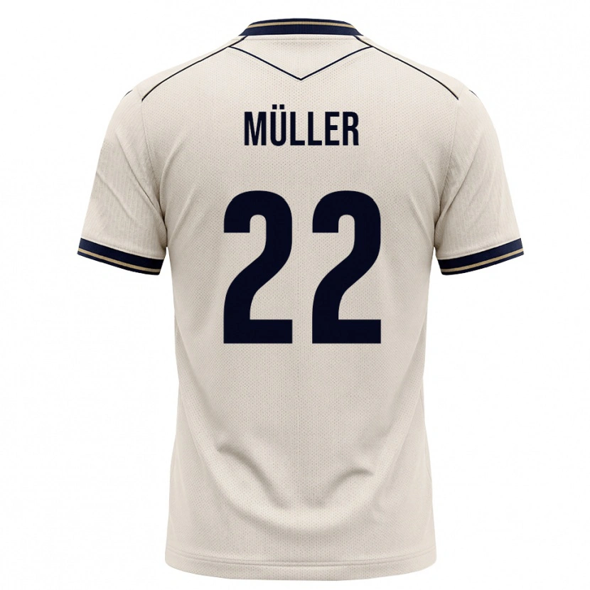 Danxen Donna Maglia Tim Müller #22 Bianco Avorio Blu Inchiostro Kit Gara Away 2026/27 Maglietta