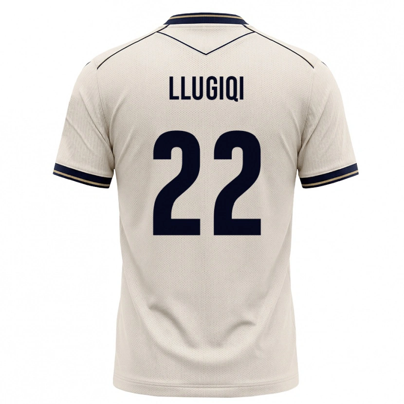 Danxen Donna Maglia Arian Llugiqi #22 Bianco Avorio Blu Inchiostro Kit Gara Away 2026/27 Maglietta