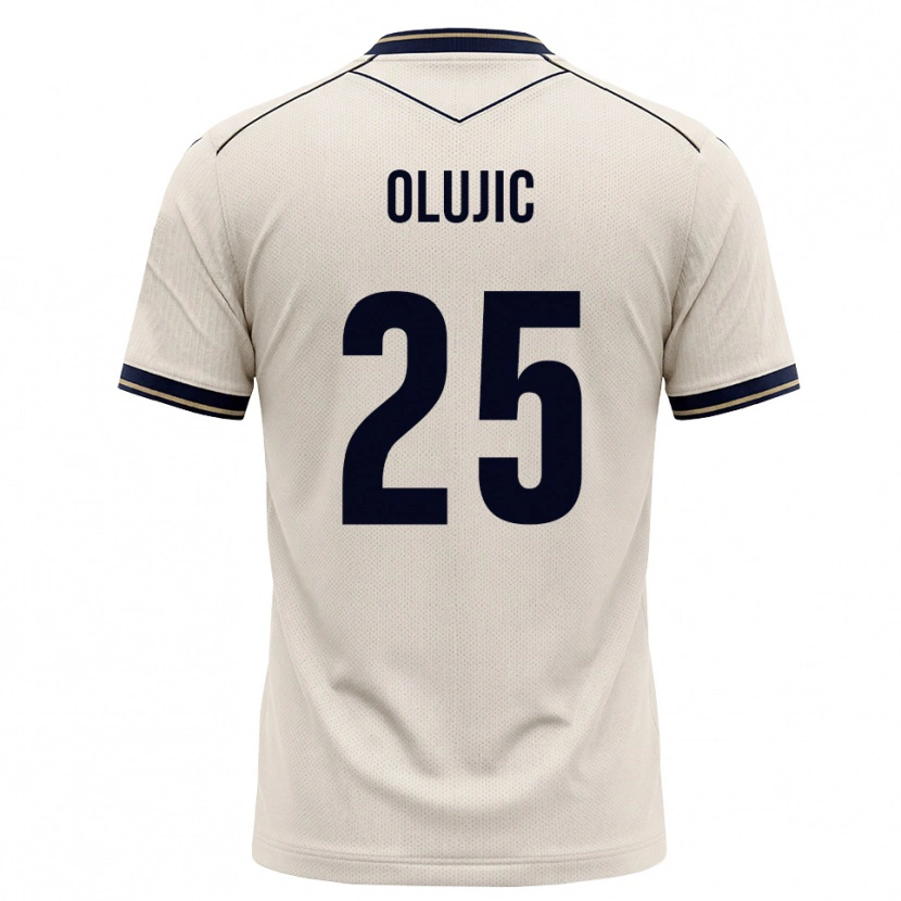 Danxen Donna Maglia Romeo Olujic #25 Bianco Avorio Blu Inchiostro Kit Gara Away 2026/27 Maglietta