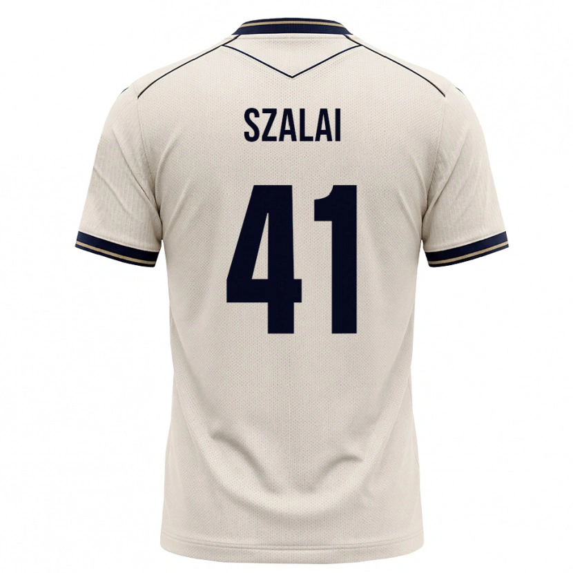 Danxen Donna Maglia Attila Szalai #41 Bianco Avorio Blu Inchiostro Kit Gara Away 2026/27 Maglietta