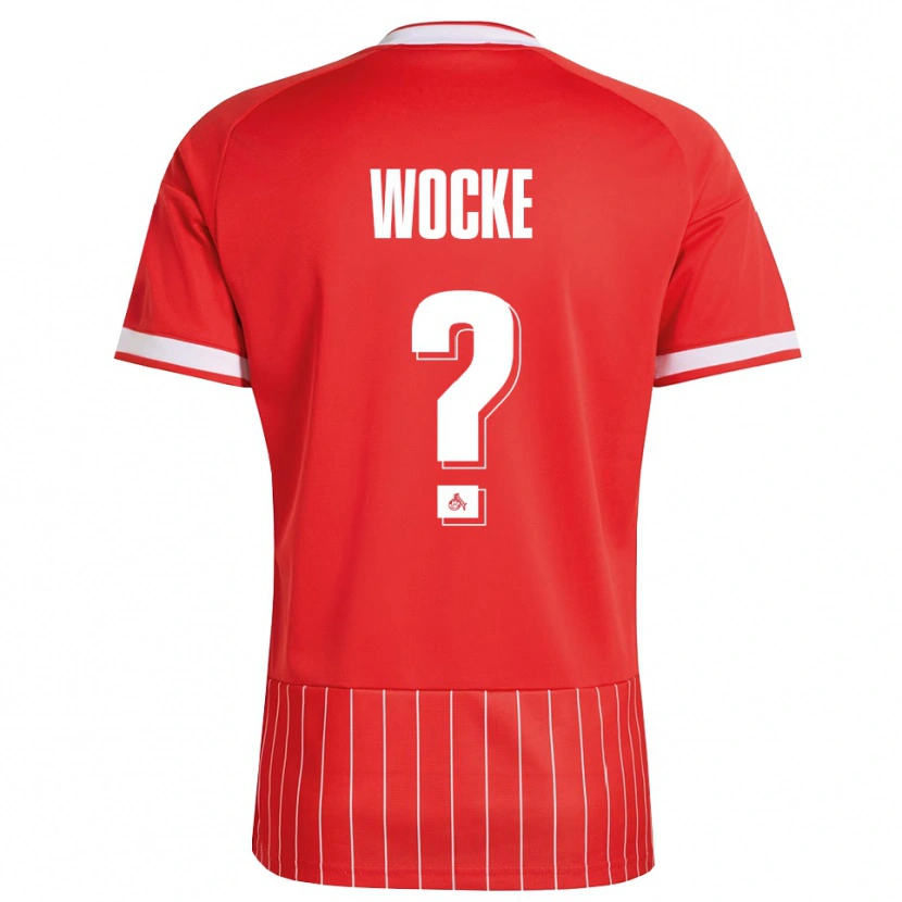 Danxen Donna Maglia Lukas Wocke #0 Rosso Bianco Verde Kit Gara Away 2026/27 Maglietta