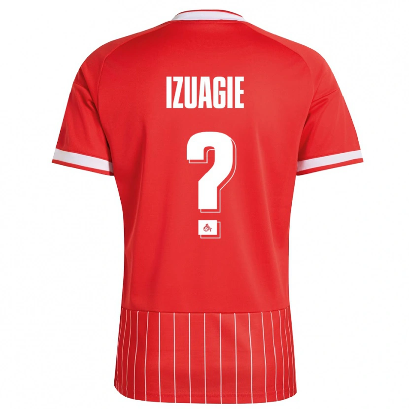 Danxen Donna Maglia Isaiah Izuagie #0 Rosso Bianco Verde Kit Gara Away 2026/27 Maglietta