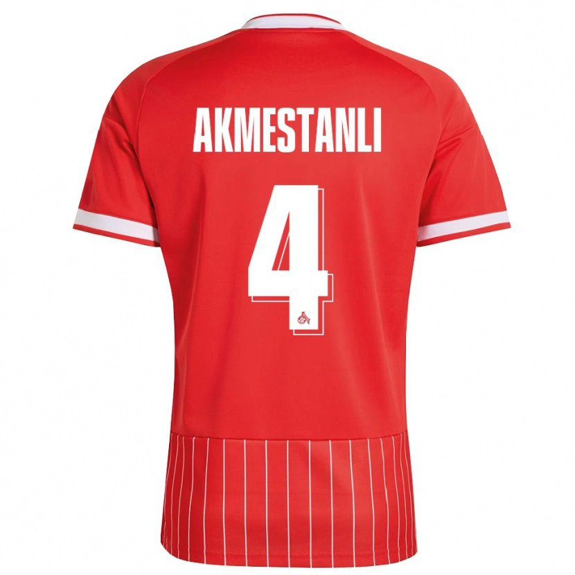 Danxen Donna Maglia Teoman Akmestanli #4 Rosso Bianco Verde Kit Gara Away 2026/27 Maglietta