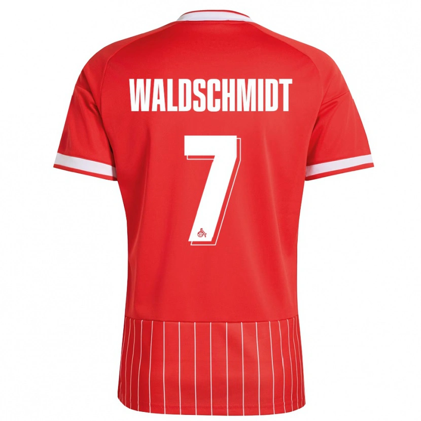 Danxen Donna Maglia Luca Waldschmidt #7 Rosso Bianco Verde Kit Gara Away 2026/27 Maglietta
