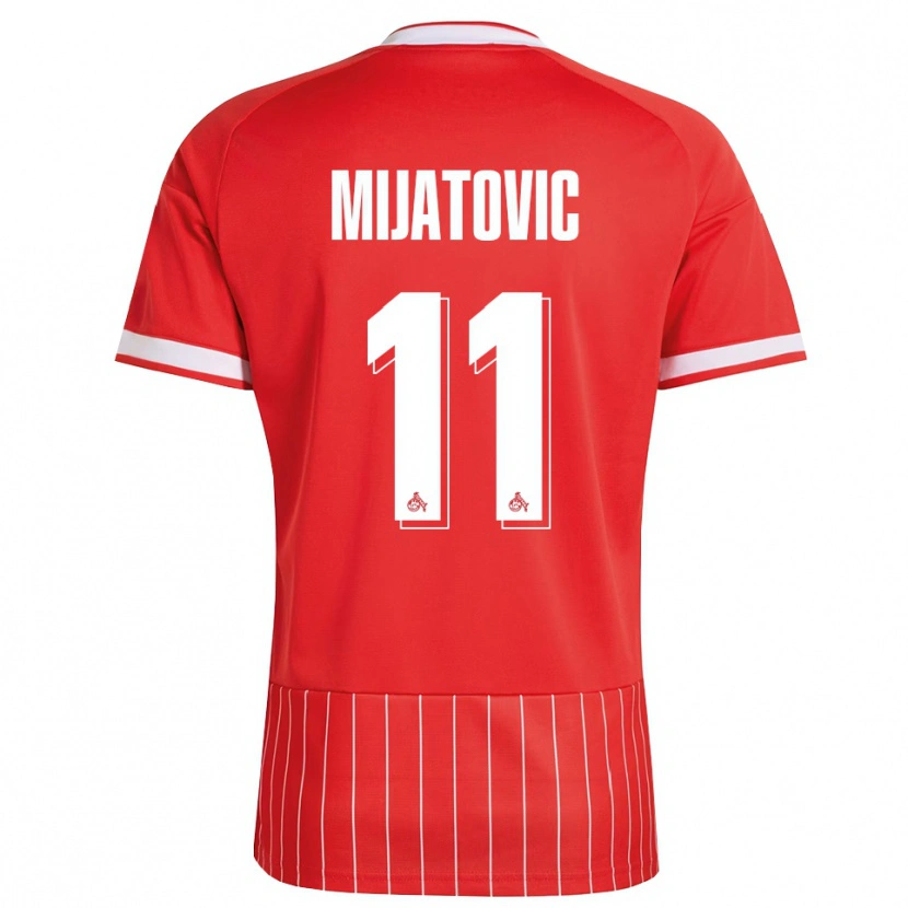 Danxen Donna Maglia Luca Mijatovic #11 Rosso Bianco Verde Kit Gara Away 2026/27 Maglietta