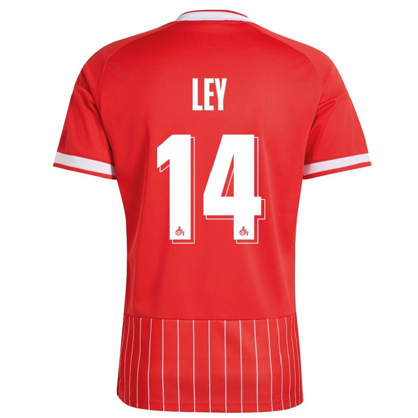 Danxen Donna Maglia Benjamin Ley #14 Rosso Bianco Verde Kit Gara Away 2026/27 Maglietta