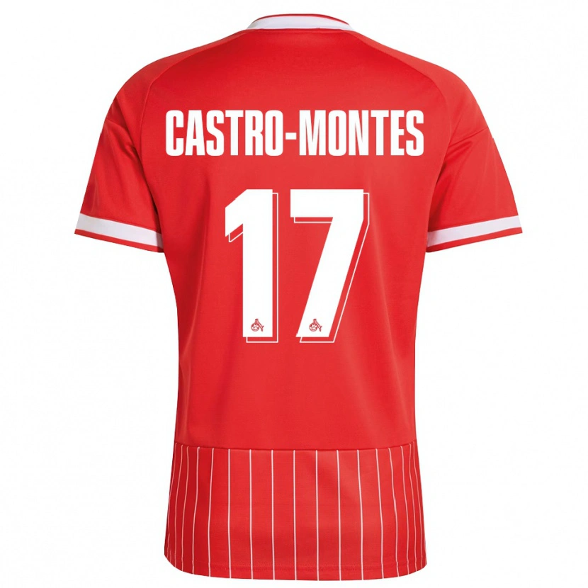 Danxen Donna Maglia Alessio Castro-Montes #17 Rosso Bianco Verde Kit Gara Away 2026/27 Maglietta