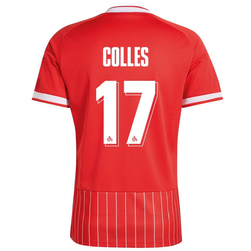 Danxen Donna Maglia Jan Colles #17 Rosso Bianco Verde Kit Gara Away 2026/27 Maglietta