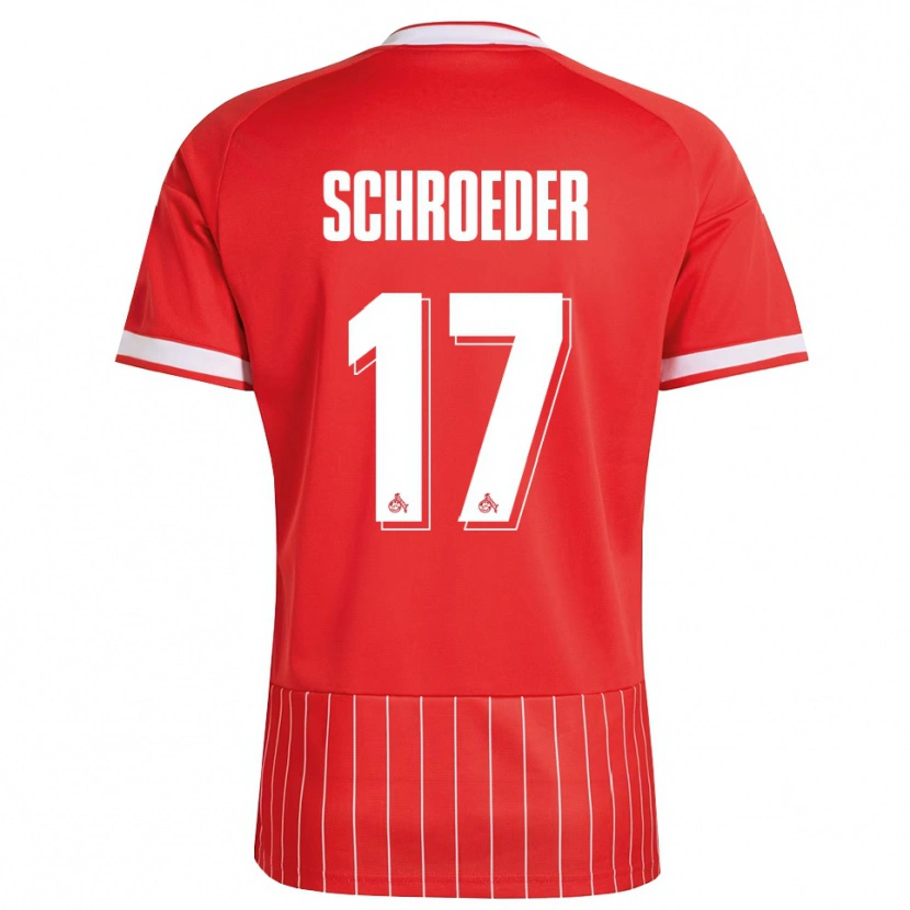 Danxen Donna Maglia Alexander Schroeder #17 Rosso Bianco Verde Kit Gara Away 2026/27 Maglietta