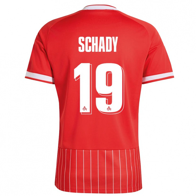 Danxen Donna Maglia Alexis Schady #19 Rosso Bianco Verde Kit Gara Away 2026/27 Maglietta