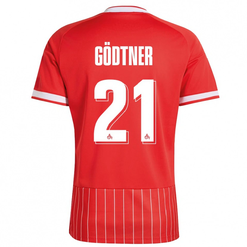 Danxen Donna Maglia Matteo Gödtner #21 Rosso Bianco Verde Kit Gara Away 2026/27 Maglietta