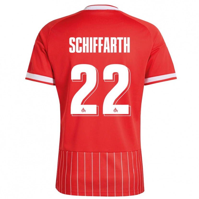 Danxen Donna Maglia Julia Schiffarth #22 Rosso Bianco Verde Kit Gara Away 2026/27 Maglietta