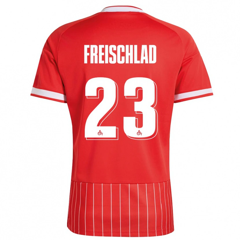 Danxen Donna Maglia Yannick Freischlad #23 Rosso Bianco Verde Kit Gara Away 2026/27 Maglietta