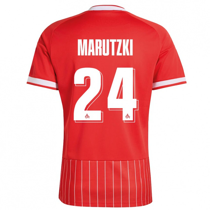 Danxen Donna Maglia Mikolaj Marutzki #24 Rosso Bianco Verde Kit Gara Away 2026/27 Maglietta
