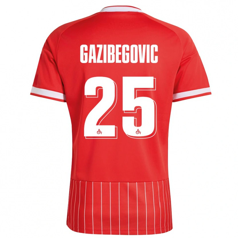 Danxen Donna Maglia Jusuf Gazibegovic #25 Rosso Bianco Verde Kit Gara Away 2026/27 Maglietta