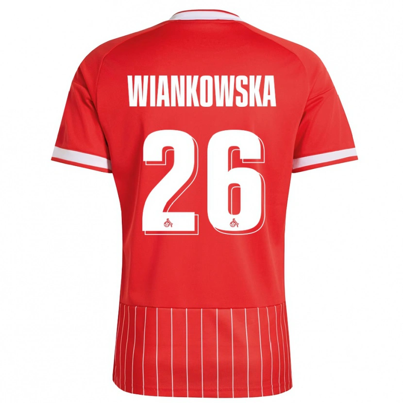 Danxen Donna Maglia Martyna Wiankow­ska #26 Rosso Bianco Verde Kit Gara Away 2026/27 Maglietta